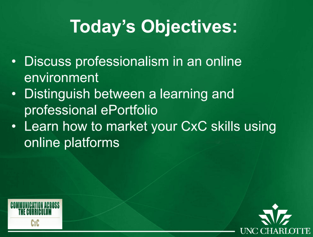workshop objectives